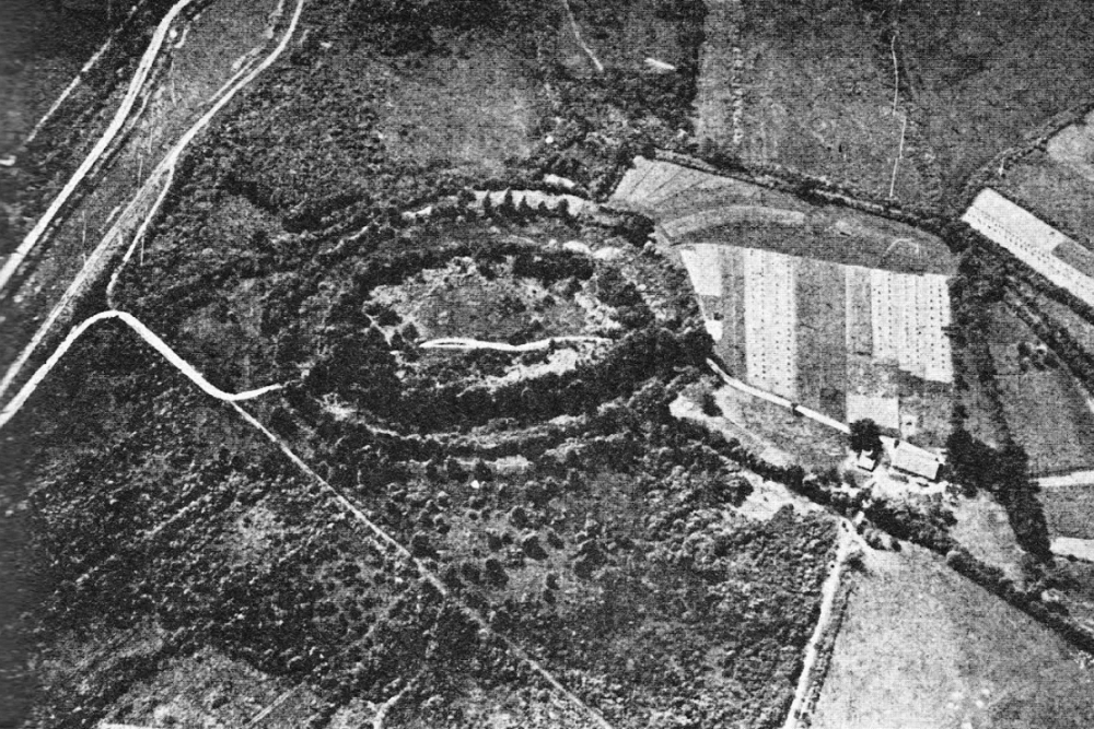 Hunenborg, luchtfoto