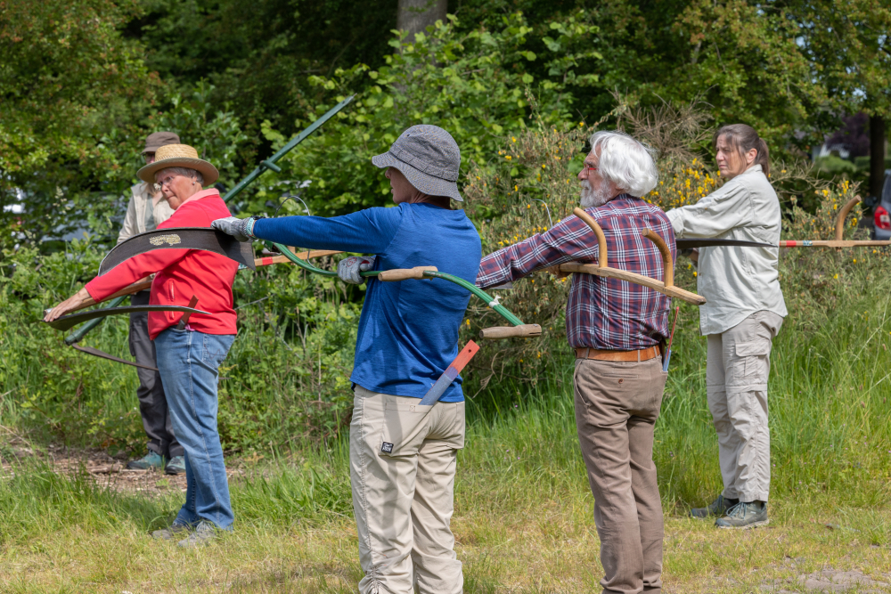 Cursus maaien met de zeis