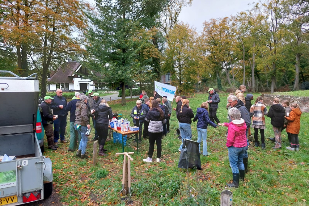 Natuurwerkdag '23, leerlingen De Meander