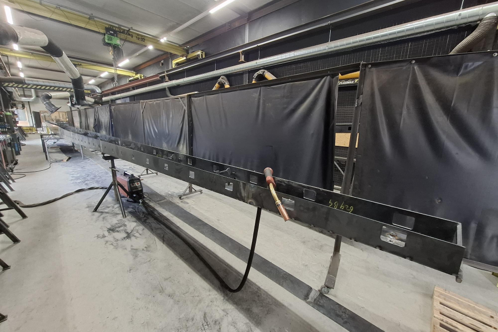 Productie van twee nieuwe roeden van staal