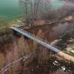 Noodbrug over de Regge, foto van Gemeente Hellendoorn