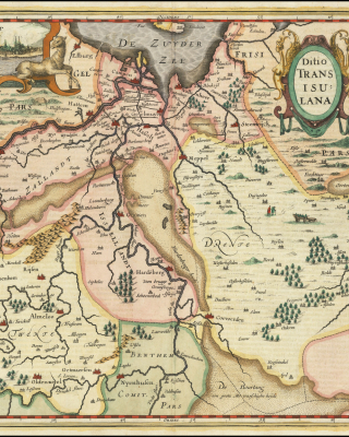 Origineel Pieter van de Keere kaart 1617