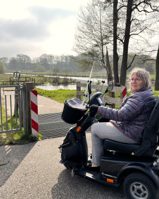 Ank maakt veelvuldig gebruik van het invalidenpad