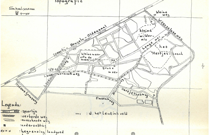 LO - Lonnekermeer - 1975 - WS - topografische tekening