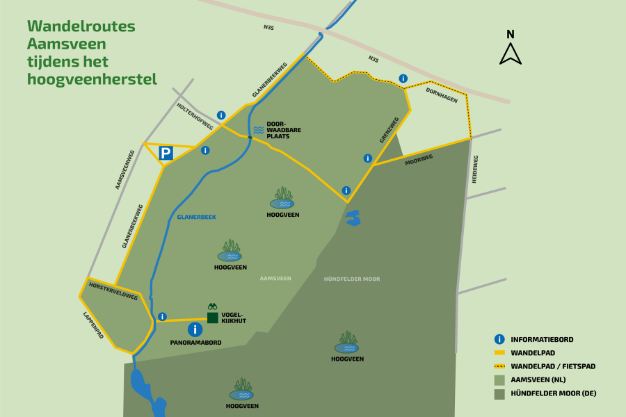 wandelkaart Aamsveen