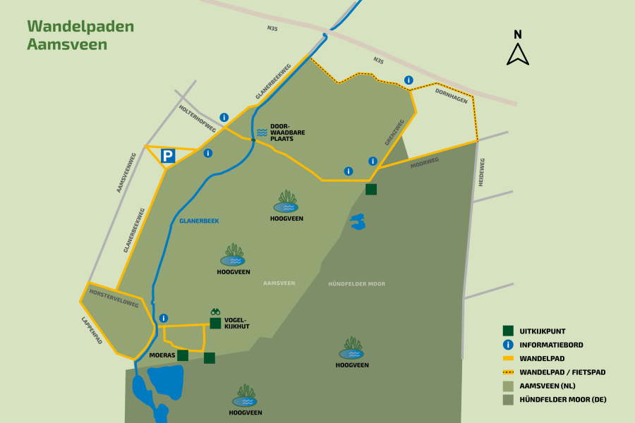 wandelpaden Aamsveen
